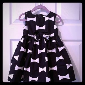 Navy and White Bow print Kate Spade dress